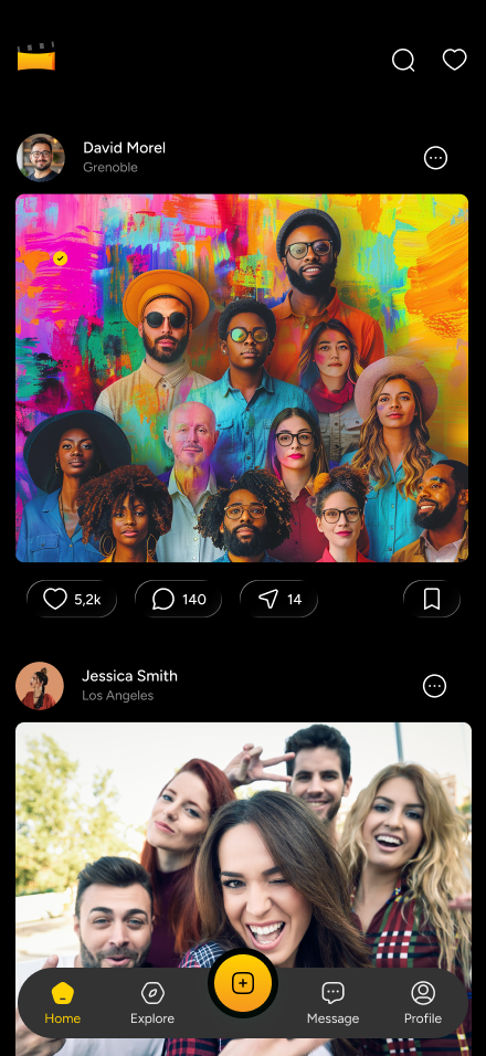 TakeOne App Feed